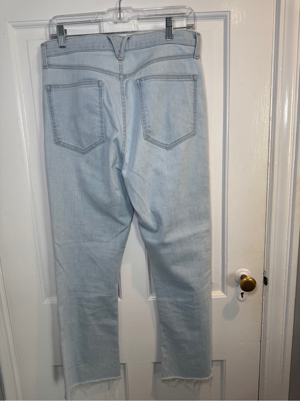 Veronica Beard Pale Blue Cropped Straight-Leg Jeans - Picture 2 of 4